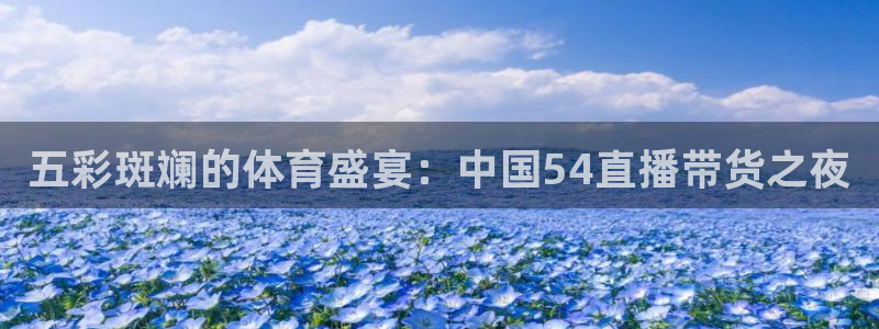 五彩斑斓的体育盛宴：中国54直播带货之夜
